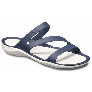 Chanclas Crocs Swiftwater™ Sandal Mujer Azul Marino | Mexico 0598MQZA